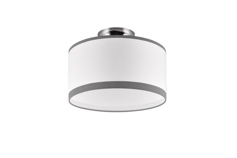 Lampa sufitowa wisząca RL Davos srebrno-odcienie srebra-biała wym: 22 x 30 x 30 cm 2xE14 x 1 szt.