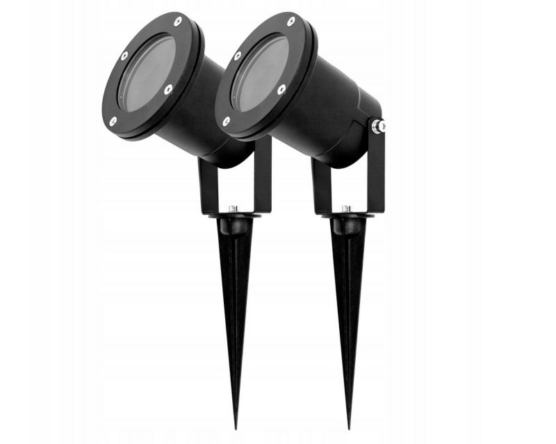 Reflektor ogrodowy EDO wbijany LED Hortus GU10 IP65 czarny EDO777112 2 szt.