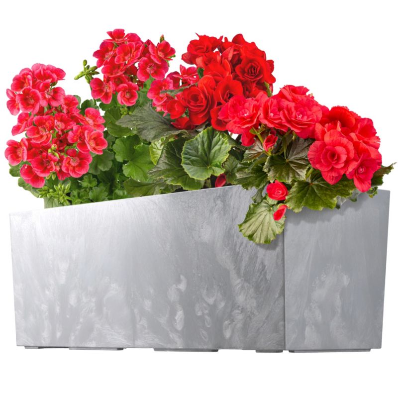 Doniczka KADAX Donica Na Kwiaty 56cm Osłonka Z Wkładem Skrzynka Balkonowa 1 szt.