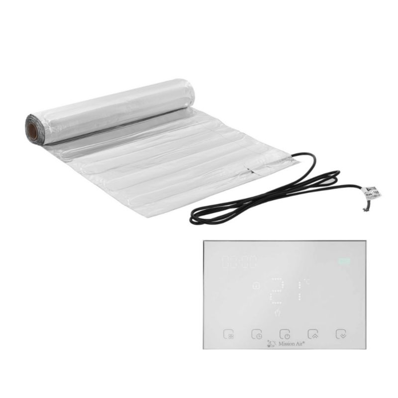 Zestaw mat grzewczych pod panele Mission Air MAL-160 1m² + Gemini Biały 1szt