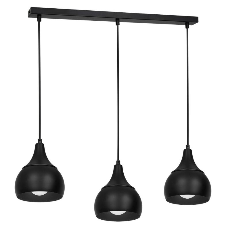 Lampa wisząca Luminex Aktan 3758 czarny matowy nad stół 3xE27 x 15W 1 szt.