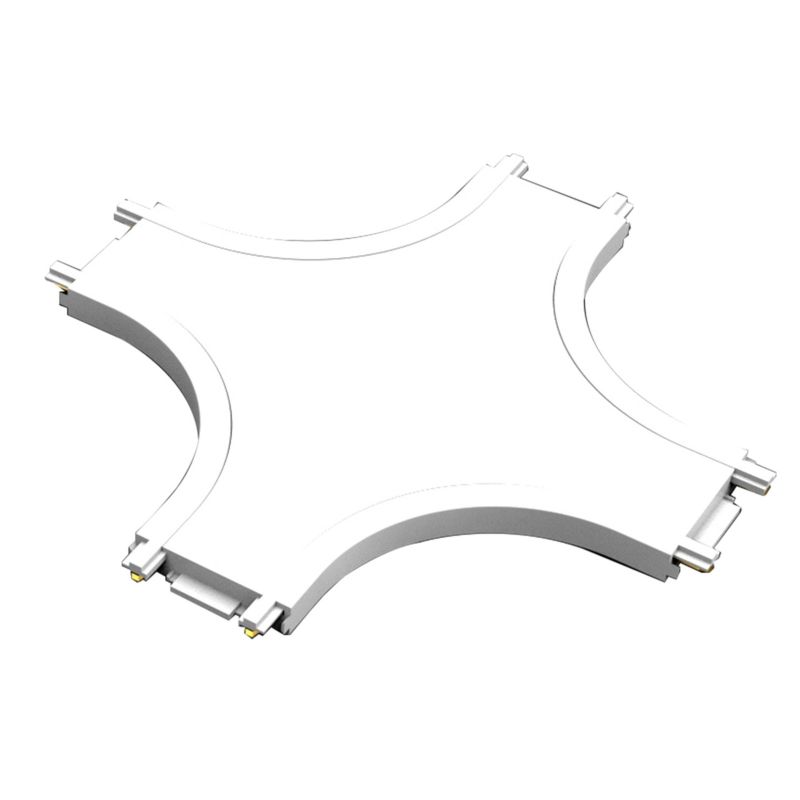 Łącznik MasterLED Luxo 48V szyna natynkowa typ X biały 1 szt.