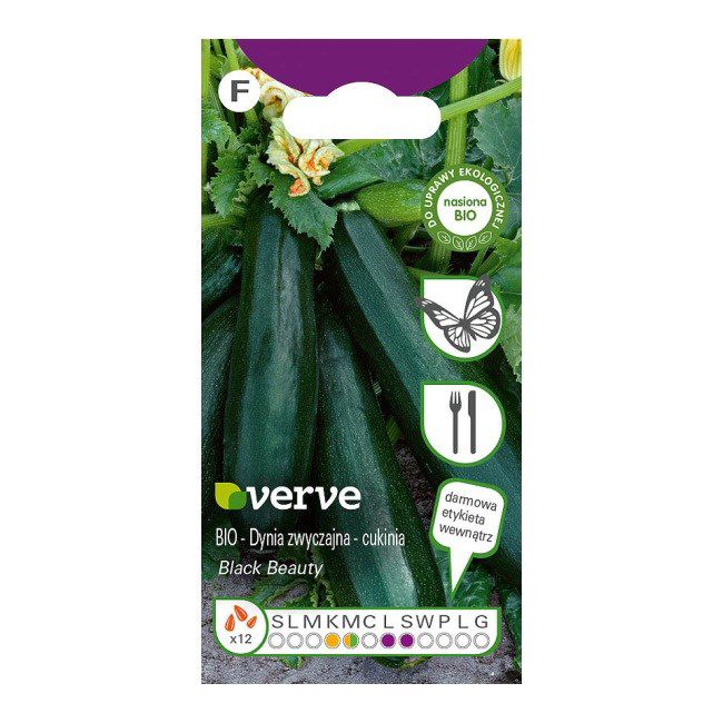 Nasiona Bio cukinia Black Beauty Verve
