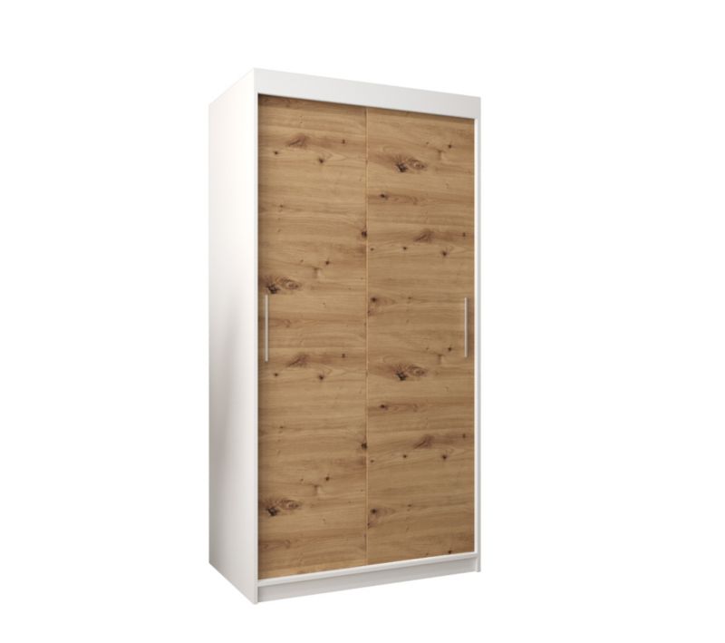 Szafa przesuwna Garderoba Abiks Tokyo 120 biały + artisan 1 szt.