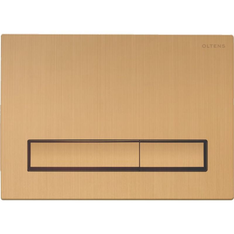 Przycisk spłukujący Oltens Torne złoto szczotkowane, dwudzielny, 1 szt.