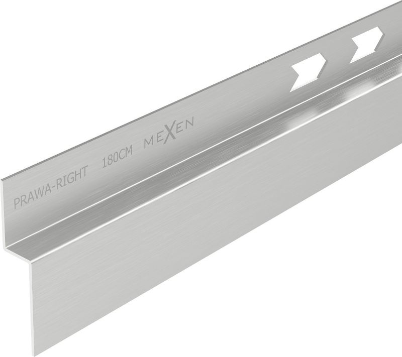 Listwa spadkowa Mexen Line-B inox 180 cm prawa 1 szt.