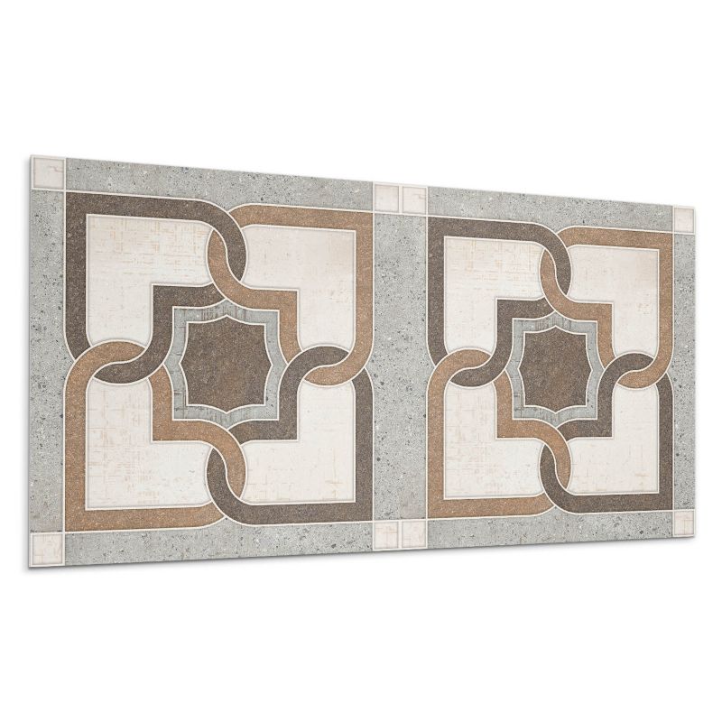 Panel samoprzylepny Wallfluent 120x60 cm Stylowe geometrie na kaflowym tle 1 szt.