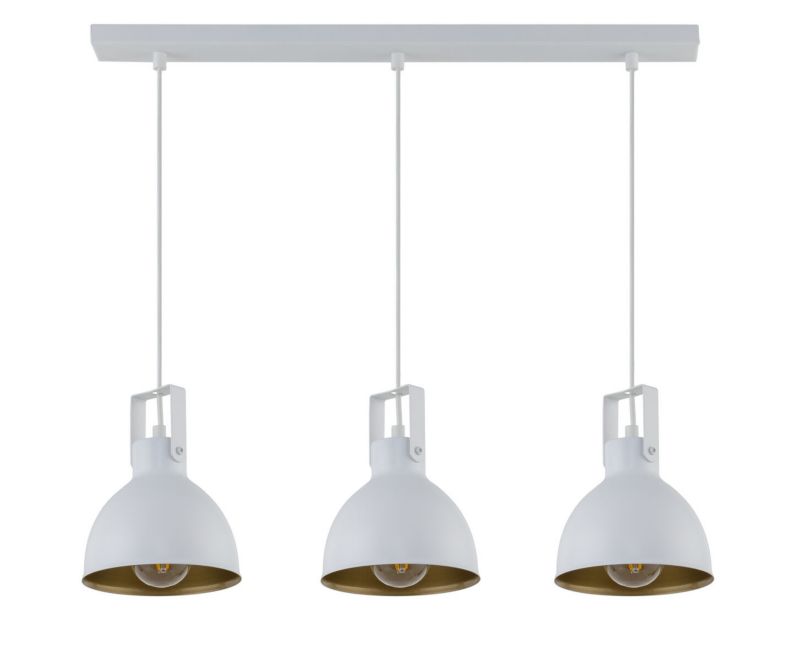 Lampa wisząca Sigma Lighting Mars 6194 biało-złota dekoracyjna 3xE27 x 1 szt.