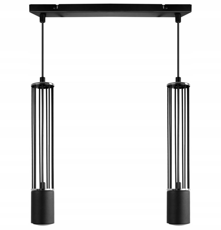 Lampa sufitowa wisząca Light Home LH Aria 2x GU10 czarny/srebrny 1szt.