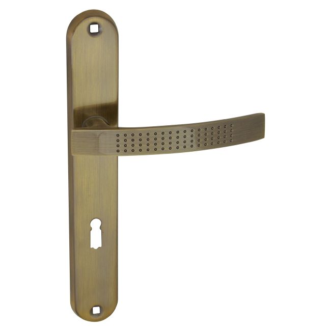 Klamka drzwiowa Ambition Argo 72 mm na klucz patyna