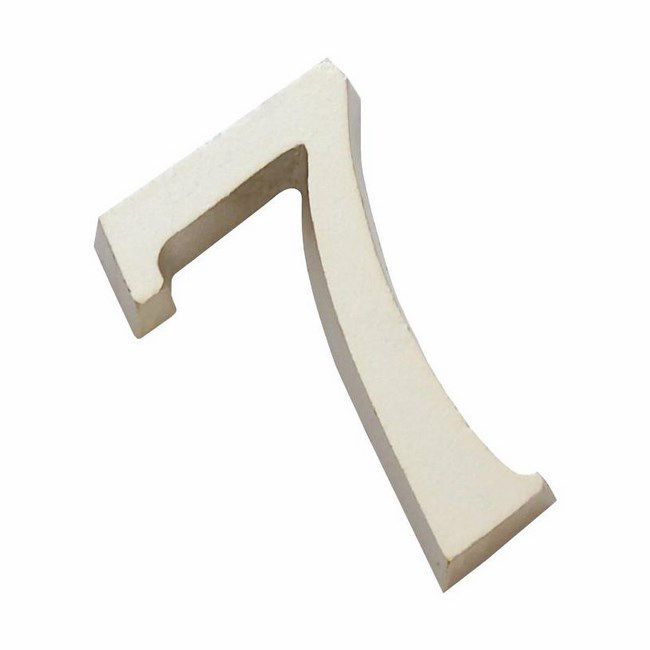 Cyfra 7 samoprzylepna nikiel satyna 50 mm