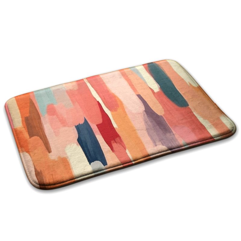 Dywanik do sypialni Tulup 90x60cm Abstrakcyjne pociągnięcia pędzla Miękki i antypoślizgowy 1 szt.