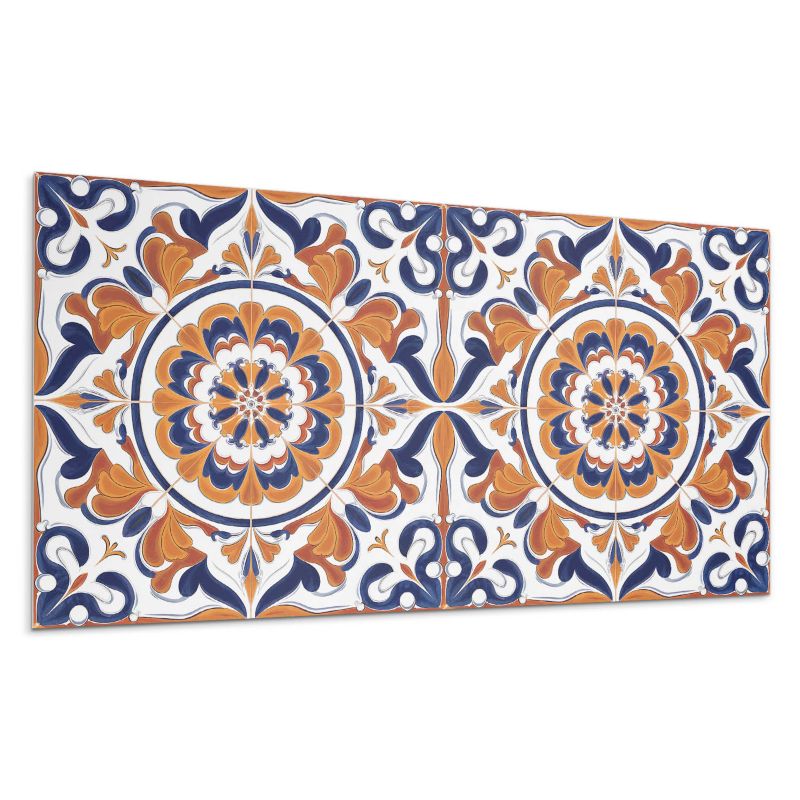 Panel samoprzylepny Wallfluent 100x50 cm Okrągły kwiatowy design 1 szt.