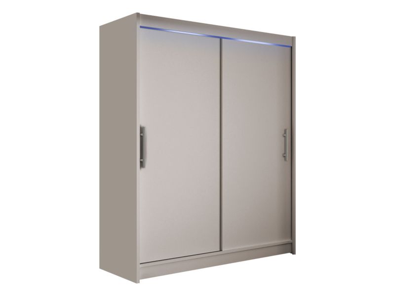 Szafa MIRJAN 24 z drzwiami przesuwnymi Presto I z oświetleniem RGB kaszmir 1 szt.