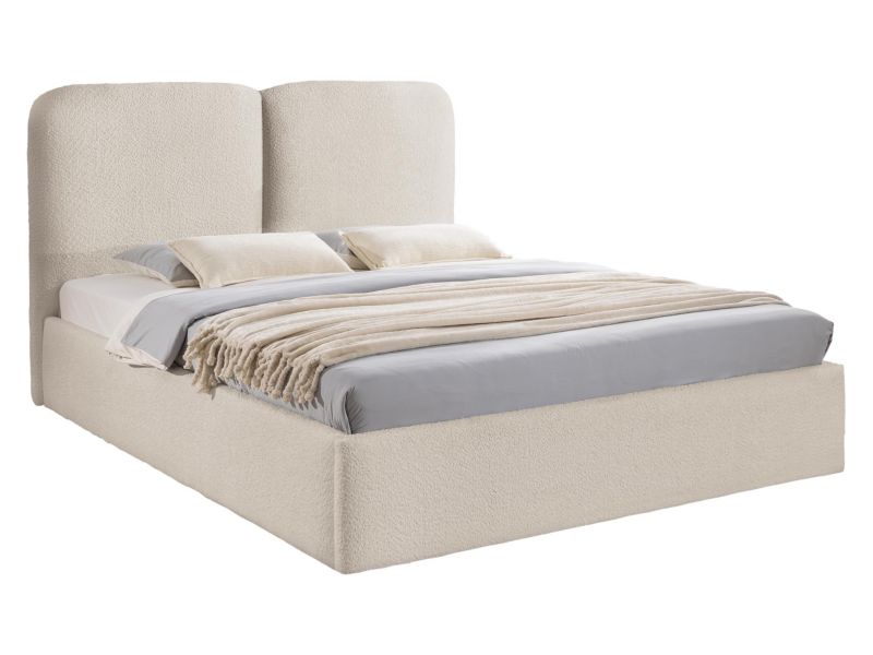 Łóżko tapicerowane MIRJAN 24 Heaven 140x200 szarobeżowy 1 szt.