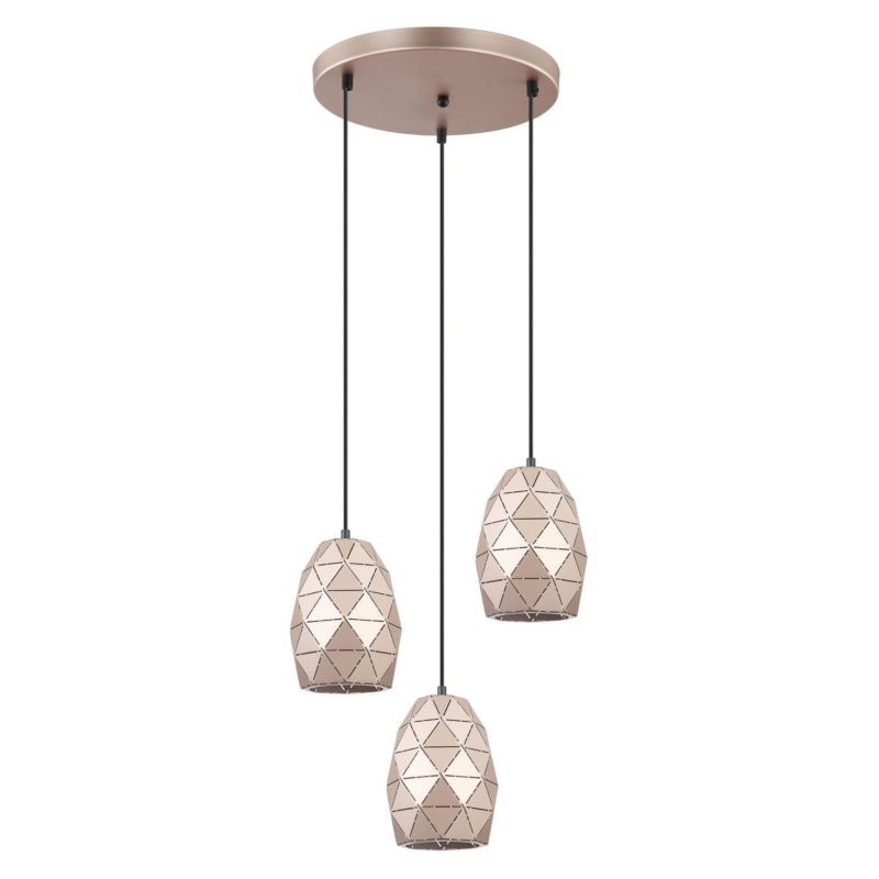 Lampa sufitowa wisząca Italux Harley 5587 złoty szampański nowoczesna 3xE27 x 40W 1 szt.