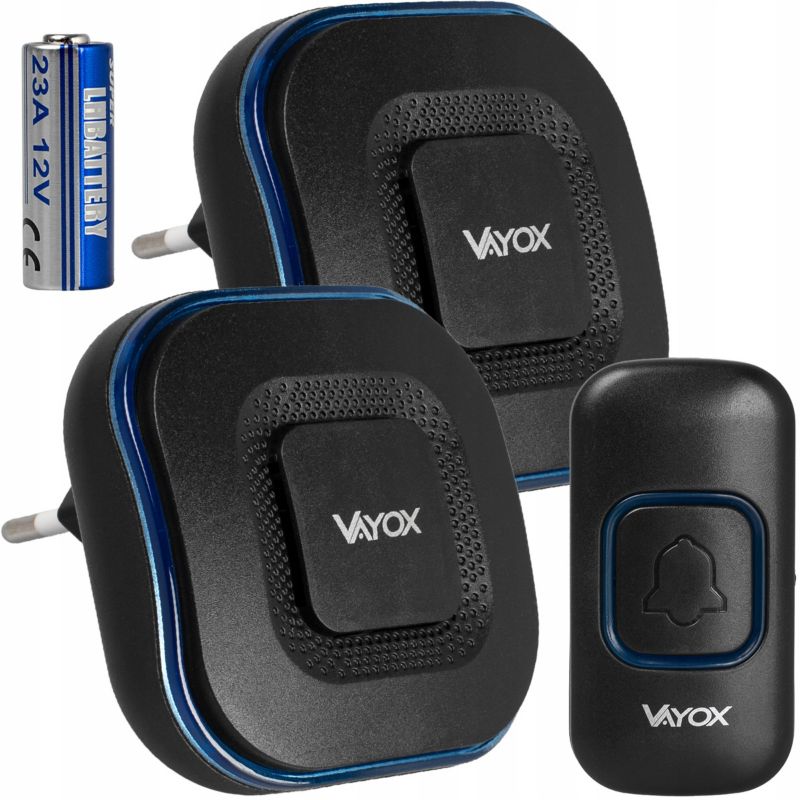 Dzwonek bezprzewodowy Vayox VA0405 2 odbiorniki 1 kpl.