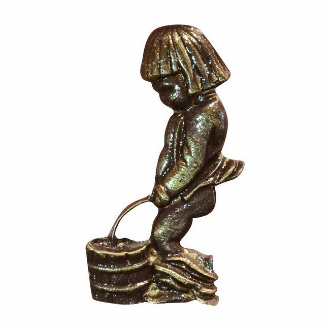 Oznaczenie WC męskie patyna