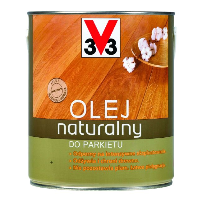 Olej do parkietów V33 naturalny bezbarwny 2,5 l