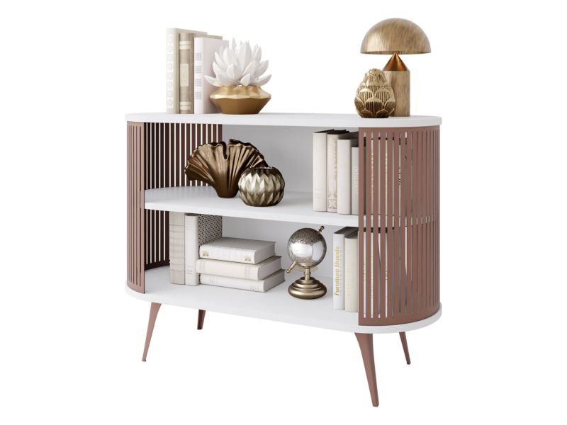 Komoda MIRJAN 24 Roenni miedziany + biel arktyczna 1 szt.