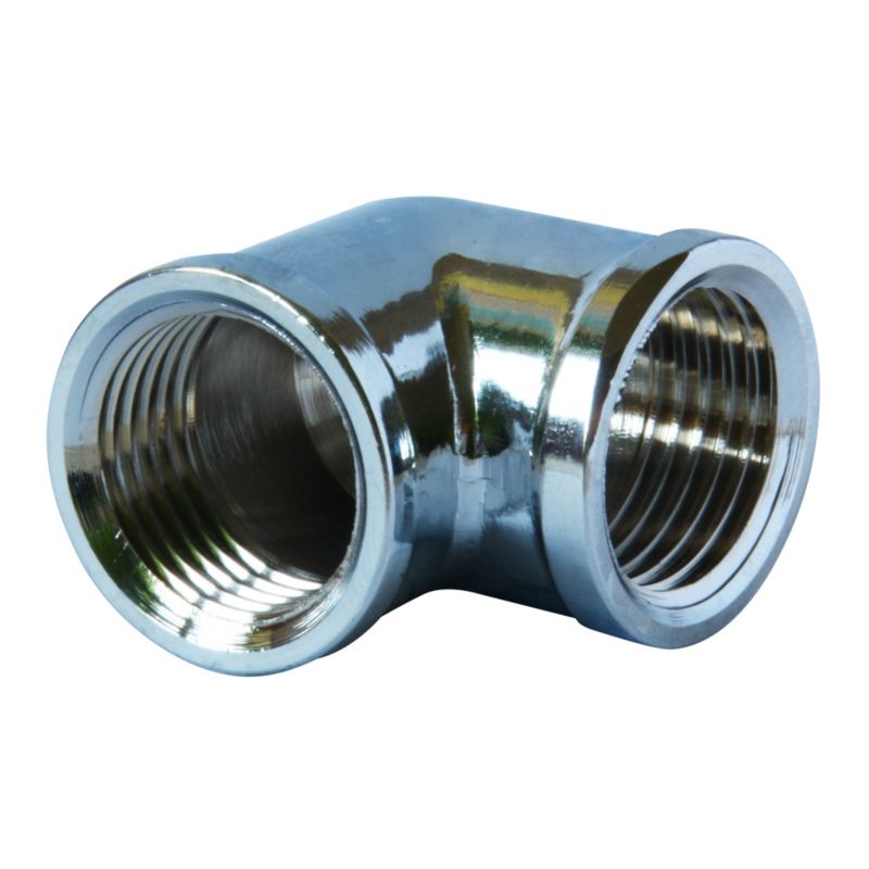 Kolano mufowe 1/2" chrom