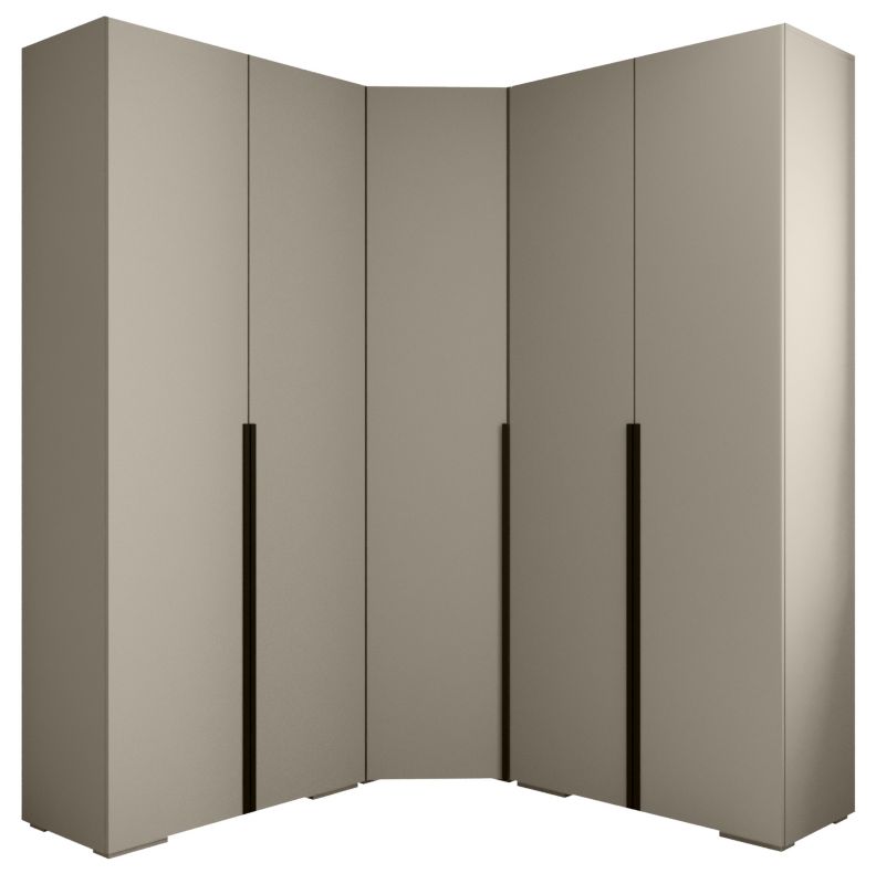 Garderoba wysoka do przedpokoju Abiks INOVA 1 Z5 kaszmir+czarny 1szt.