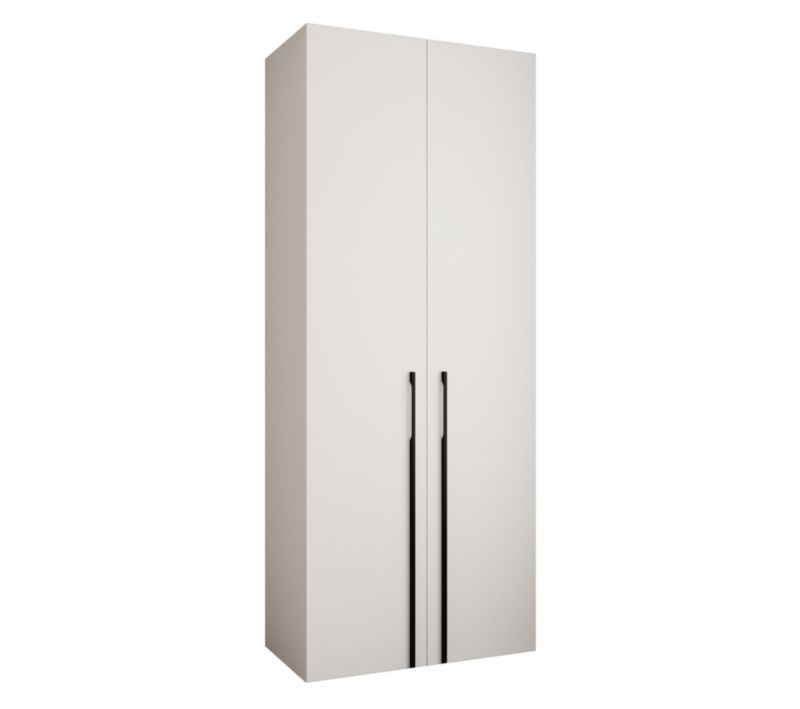 Szafa uchylna Garderoba COMO 3 100 (biały/czarny)