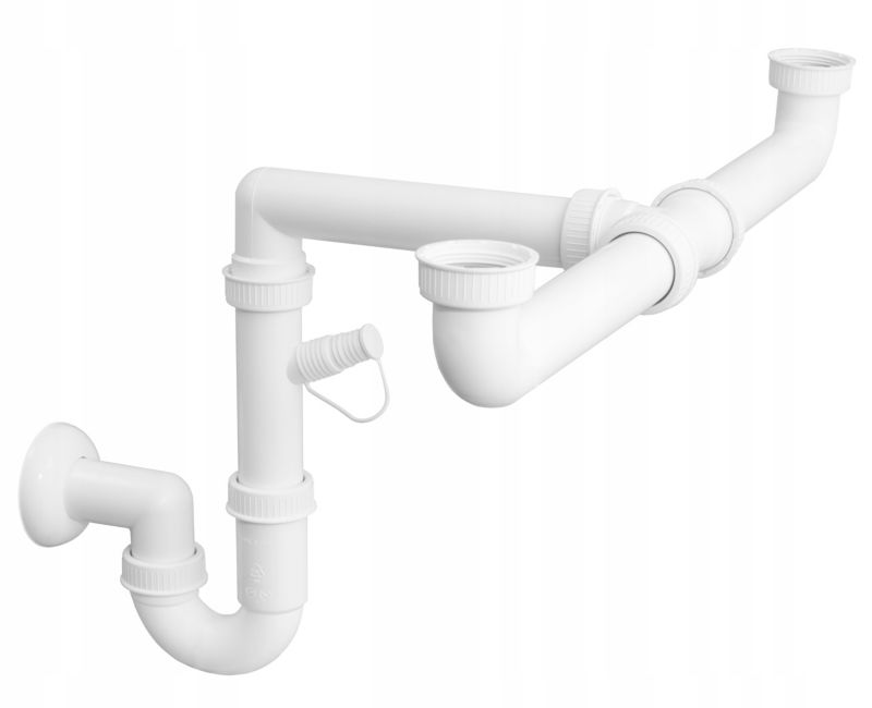 Półsyfon Syfon Do Zlewu 2 Komorowego Granitan 1-21WH 1 szt.