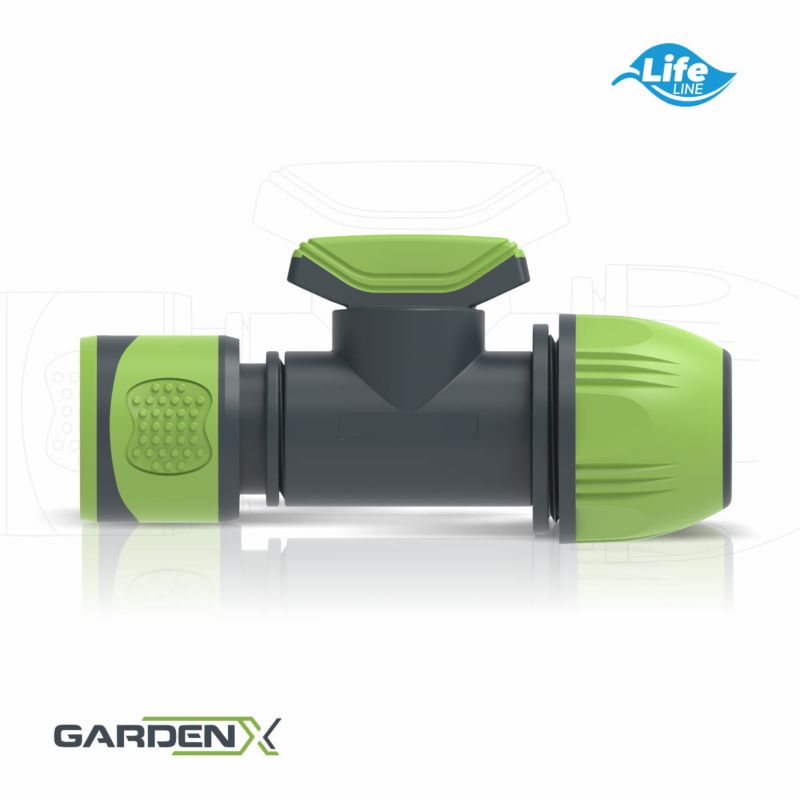 Uniwersalne szybkozłącze z zaworem 1/2" - 3/4" GardenX TS3051