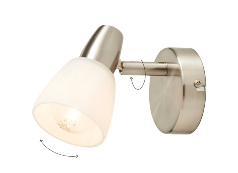 Spot GoodHome Aphaea 1-punktowy E14 nikiel