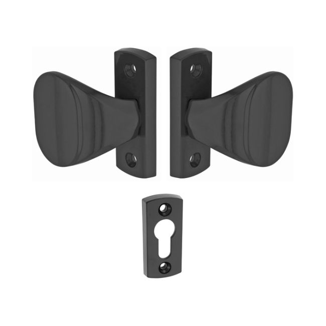 Uchwyt-uchwyt tarcza dzielona na wkładkę czarny