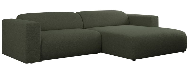 Narożnik MKS Meble PASADENA L strona prawa ciemnozielony boucle 1szt.