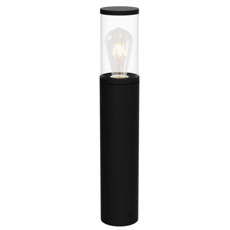 Lampa ogrodowa stojąca Rabalux Wellington czarny matowa-przezroczysty 1 x E27 x IP44 wym: 80 x 8,5 x 8,5 cm - 1 szt.