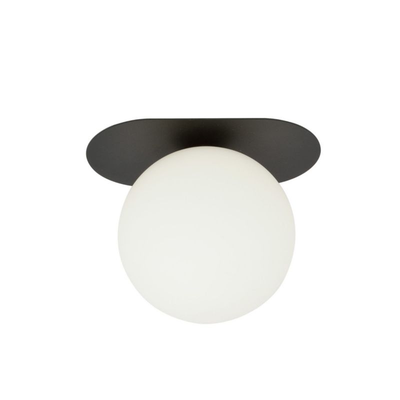 Lampa sufitowa Emibig Plaza czarno-biała wym: 18 x 20 cm 1xE14 x 10W 1 szt.