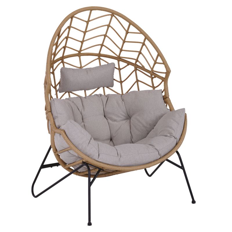 Fotel Ogrodowy Esti&Esta 1 os Kokon Z Poduszkami Beżowy 1szt