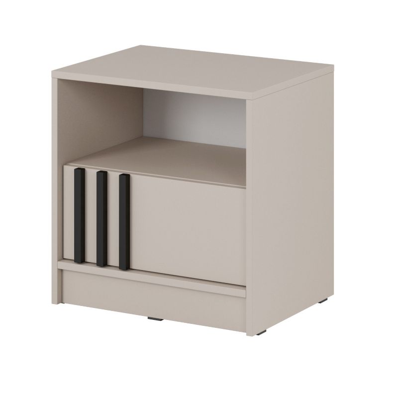 Szafka nocna z szufladą Bettso Nelly z ozdobnymi lamelami kaszmir 1szt.