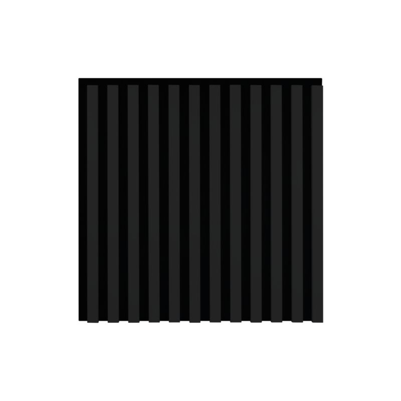 Lamel ścienny na czarnym filcu 12L Marbet Design WOODLINE 60x60 cm Czarny mat 1 szt.
