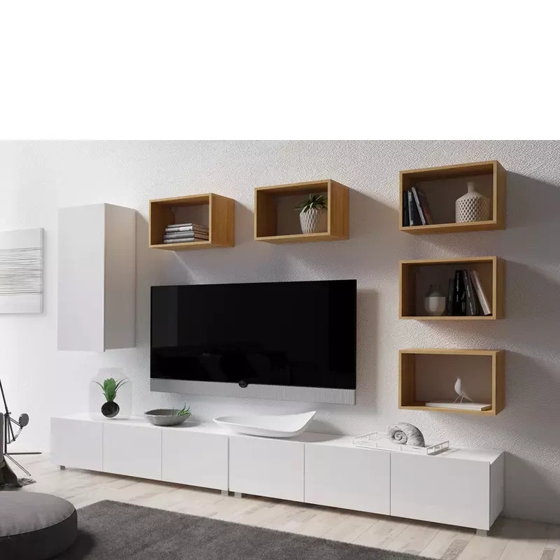 Meblościanka biały połysk MODERN 37