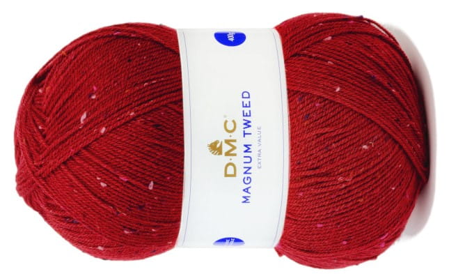 włóczka MAGNUM TWEED DMC kol. 052 / wiśniowy 400gr