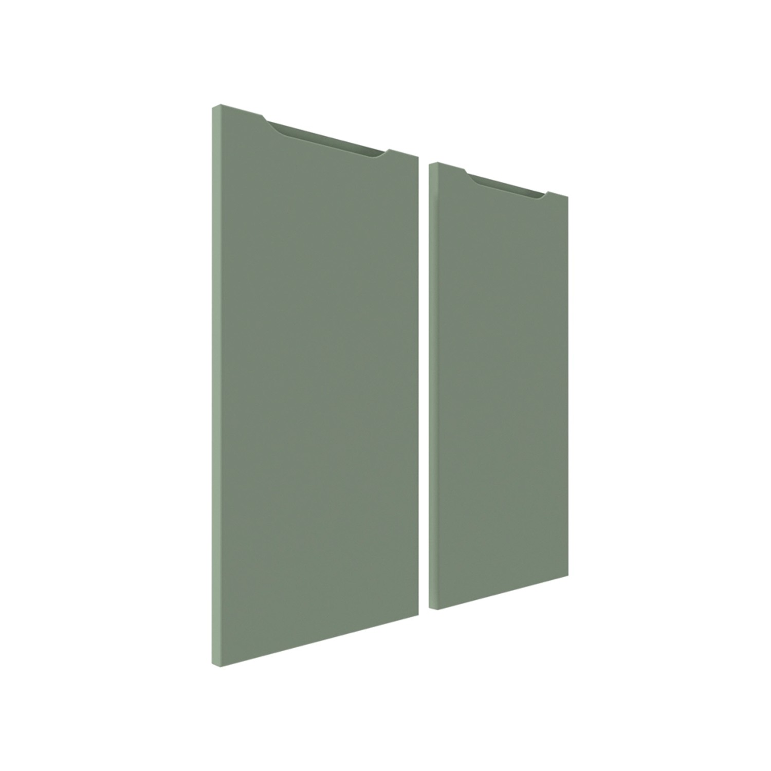 Zestaw frontów Salerno 71 x 32 + 71 x 34 cm oliwka mat