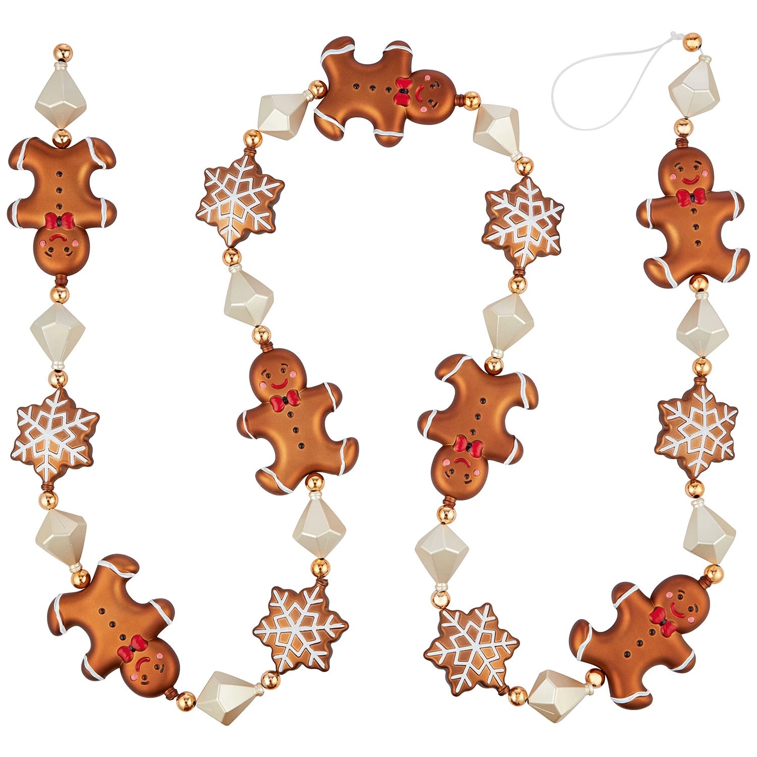 Łańcuch dekoracyjny plastikowy brązowy - 210 cm