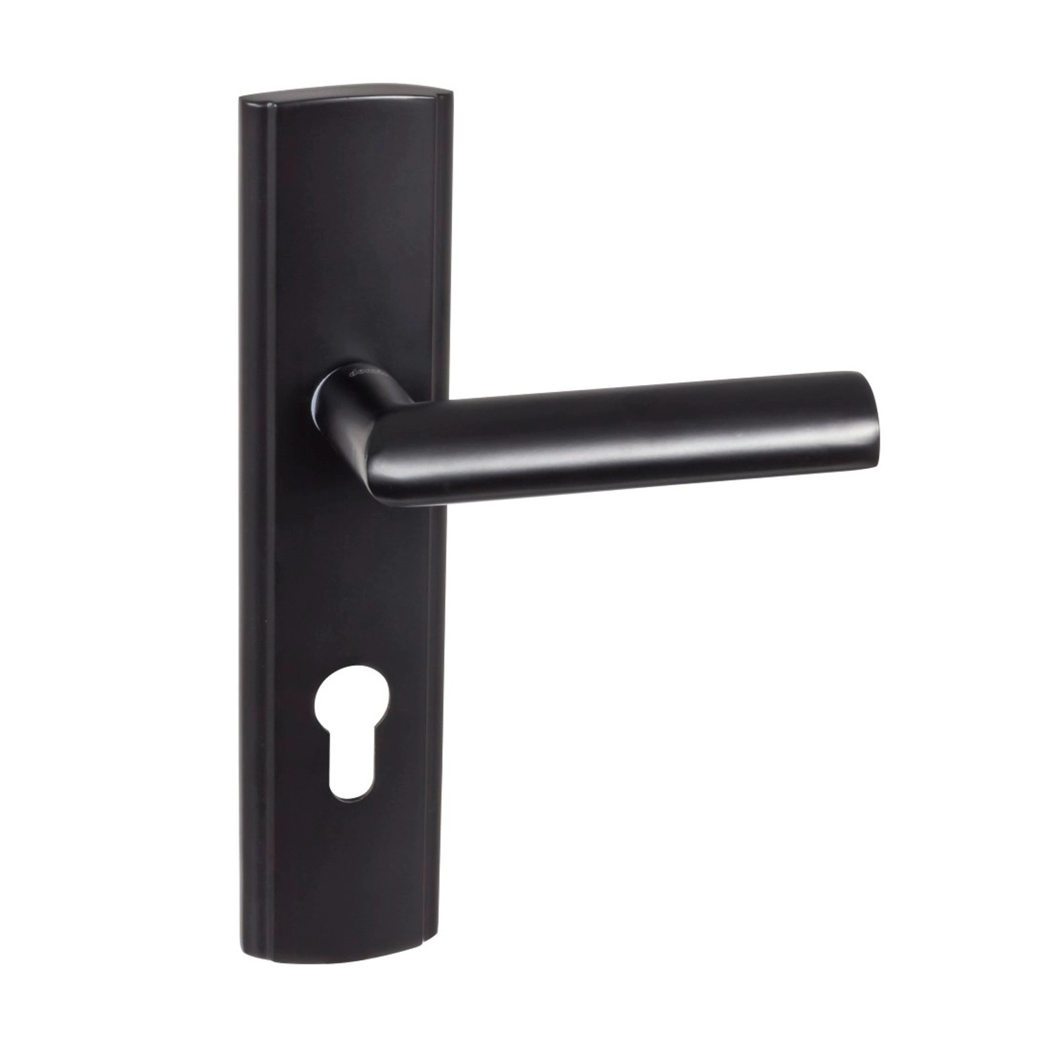 Domino Klamka Polanka szyld-wkładka prawa czarna 72 mm