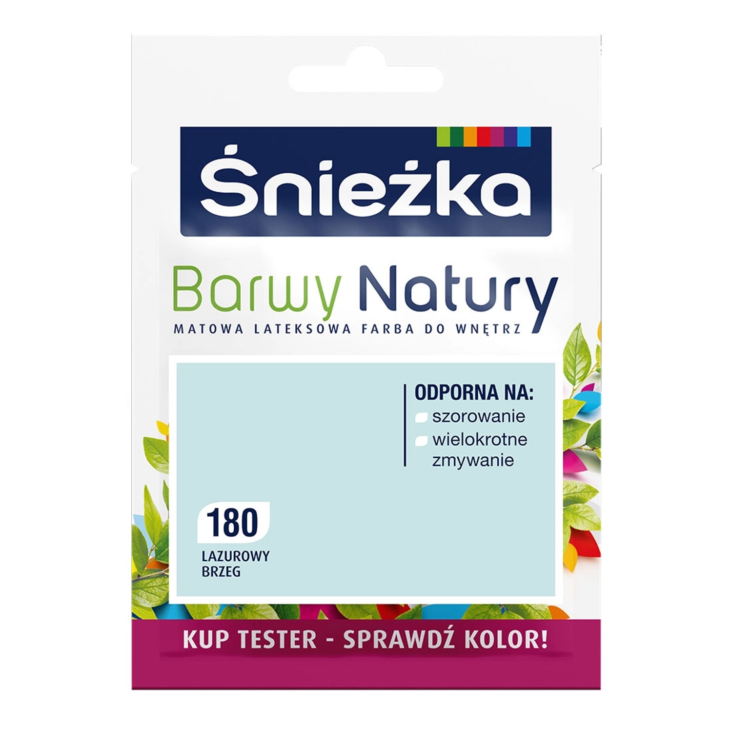 Tester farby Śnieżka Barwy Natury lazurowy brzeg 25 ml