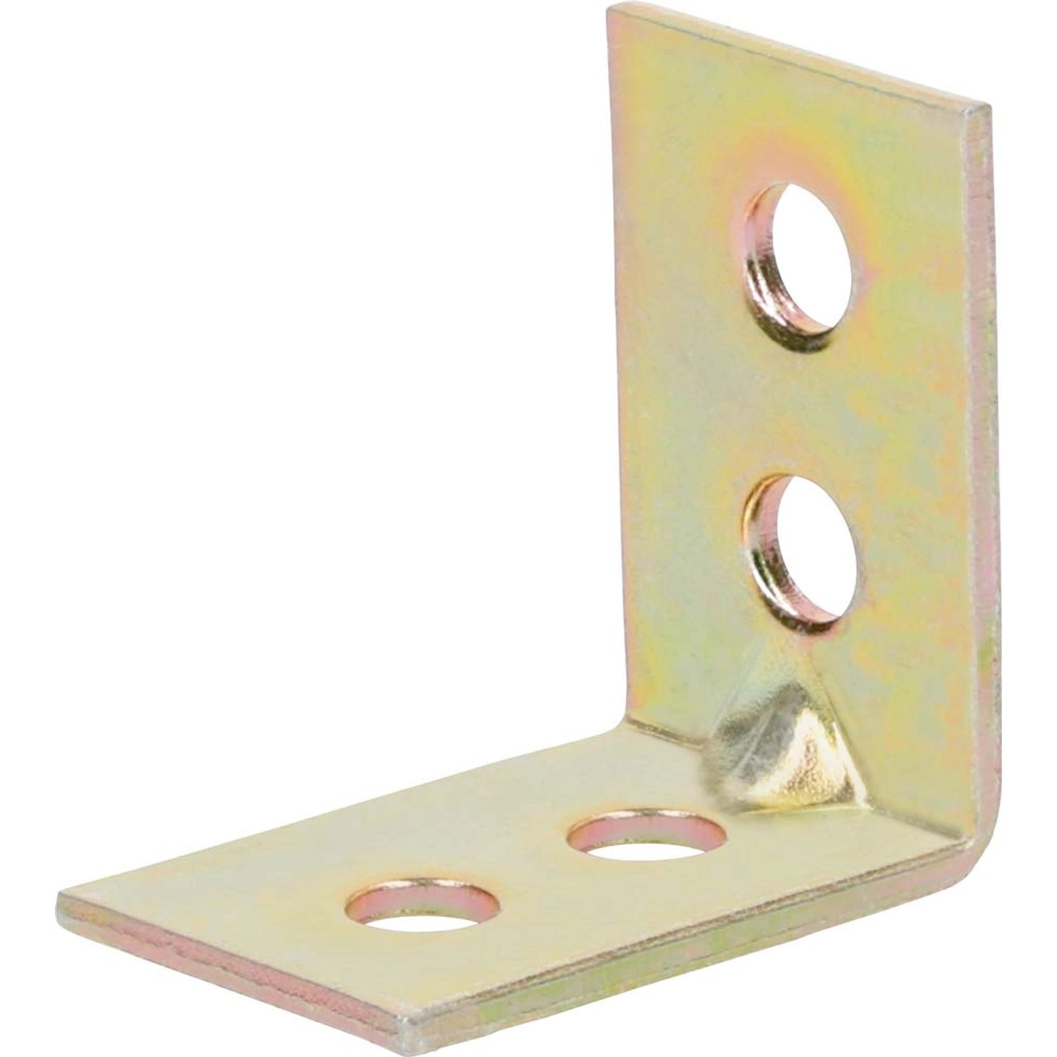 Kątownik meblowy 25 mm x 25 mm x 14 mm ocynkowany na żółto
