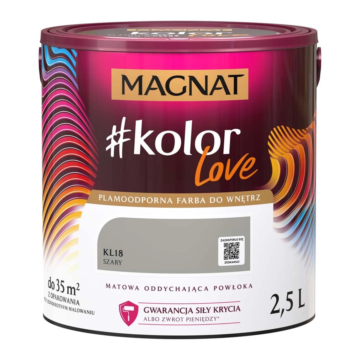 Farba Magnat KolorLove szary 2,5 l