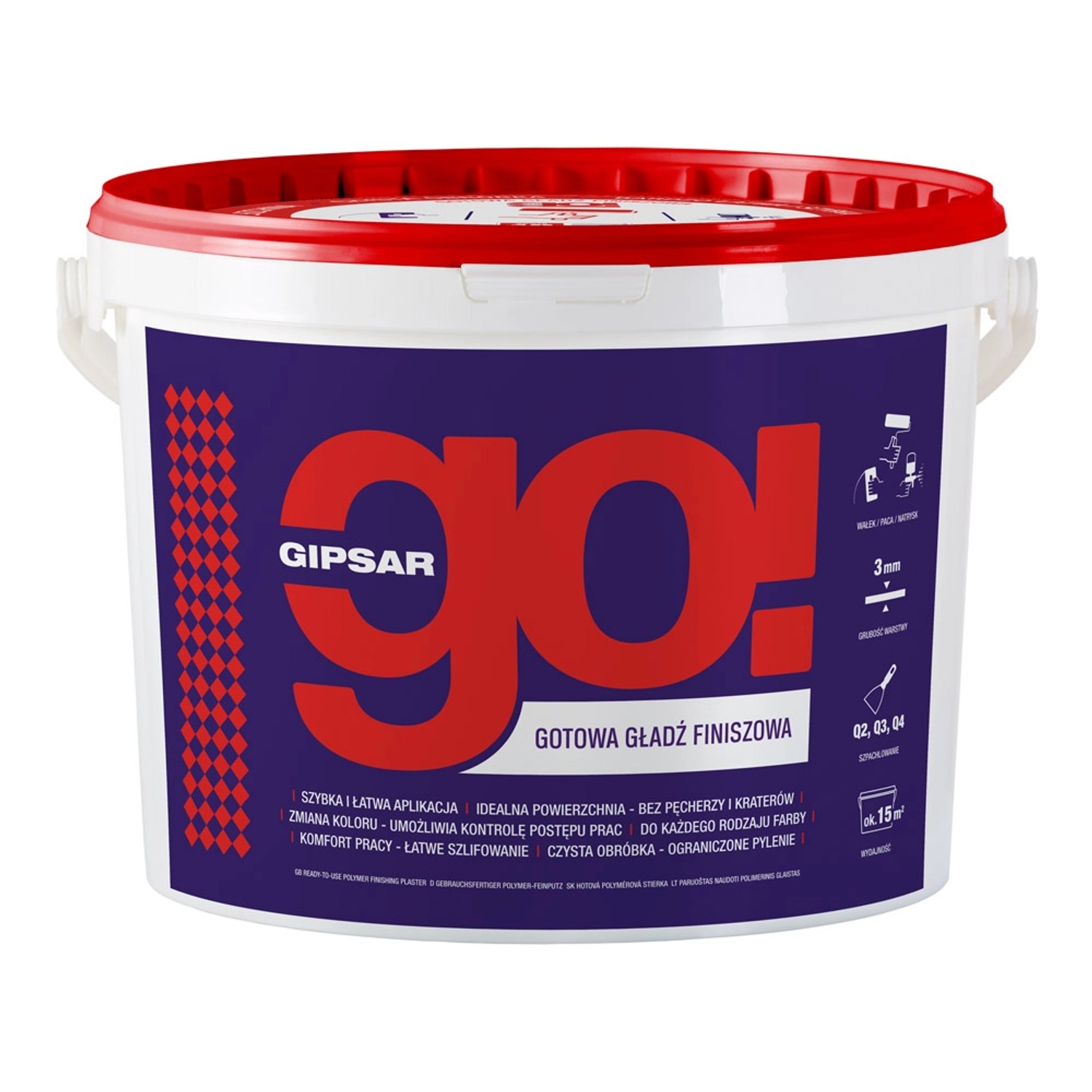 Atlas Gotowa gładź finiszowa Gipsar Go 18 kg