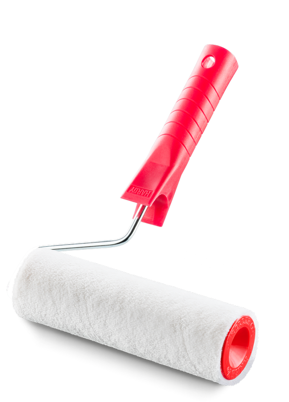 KAEM WAŁEK VELUR 18CM R.4MM Z CZERWONYM UCHWYTEM 0111-38481