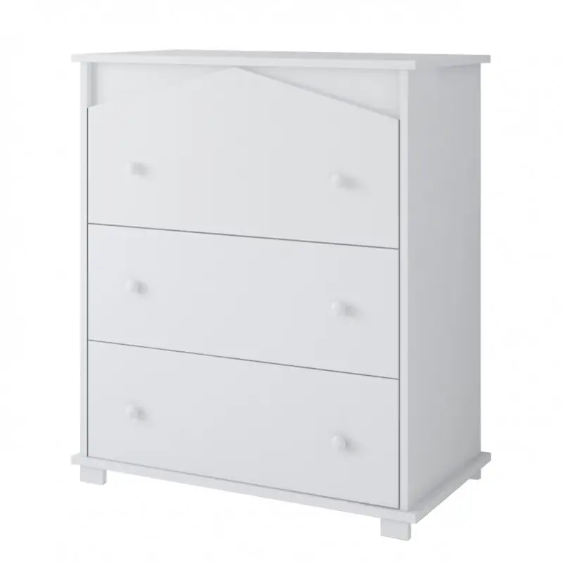 Komoda DOMEK z trzema szufladami - uchwyty i kolor do wyboru