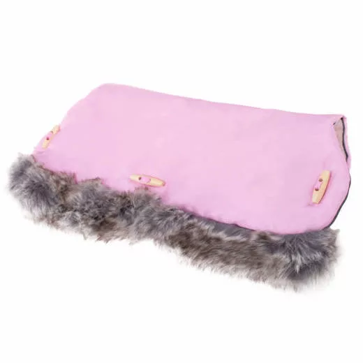 MUFKA DO WÓZKA, WODOODPORNA RĘKAWICA Z FUTERKIEM Różowa SB0032H SPRING