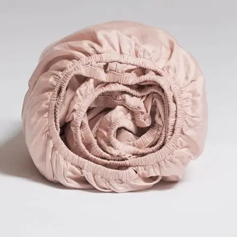 Prześcieradło z gumką brudny róż